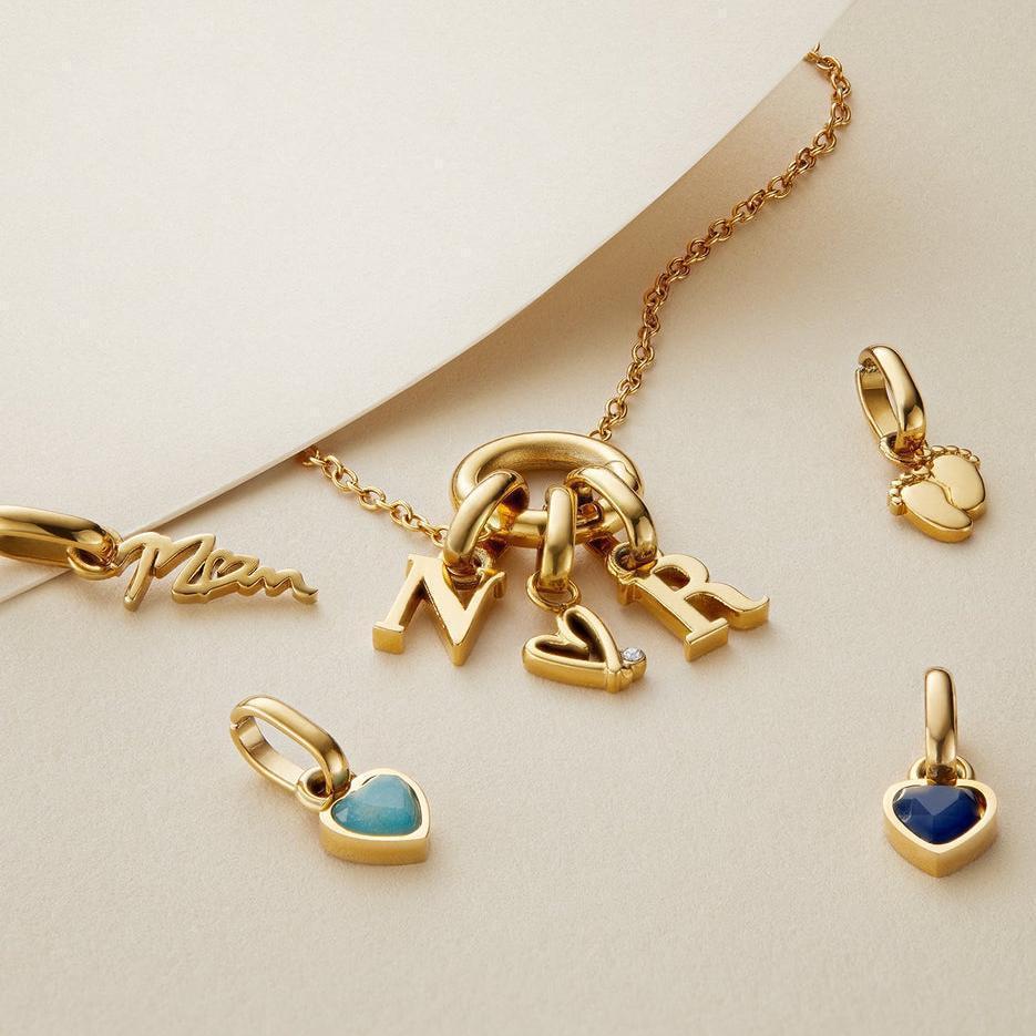 Titanium Steel Necklace Rectangular December Birthstone Pendant Colorful Zircon Clavicle Chain for Women Color Retention 18K Gold Plated Color Retention