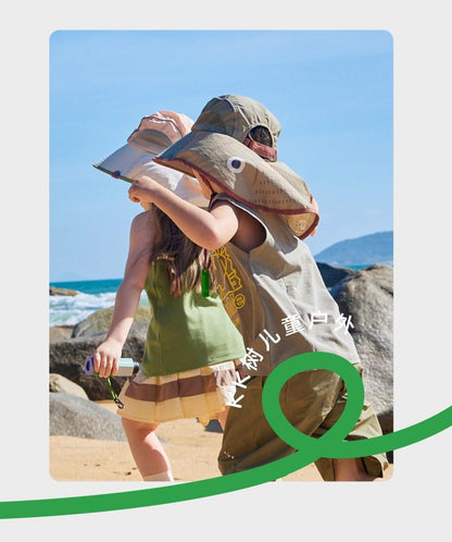 Original Yarn Children's Sun Hat UV Protection Boys Girls Wide Brim Sun Hat Baby Sun Hat New Model