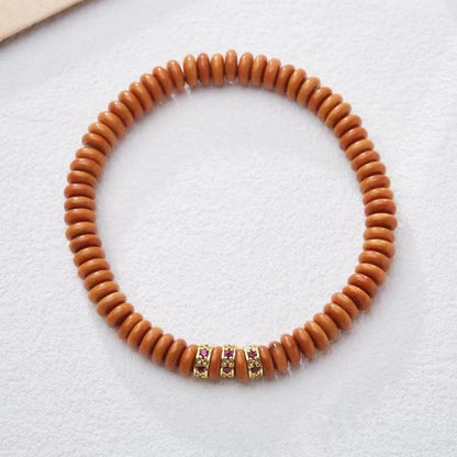 Natural Dopamine Natural Stone Bracelet for Women Rainbow Gold Diamond Multi-Gemstone High-End Texture Friendship Bracelet