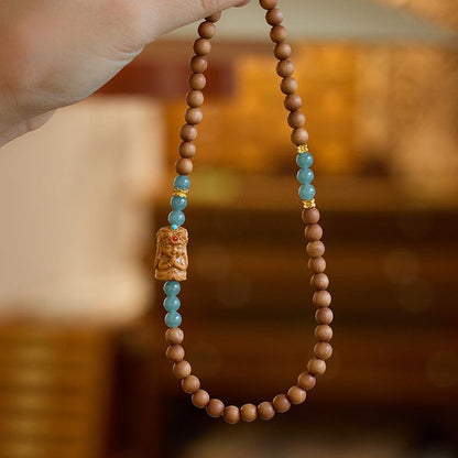 Natural Blue Water Jade Bracelet for Women Zakira Ram Milk Fragrance Barbie Sandalwood Cultural Play Bracelet