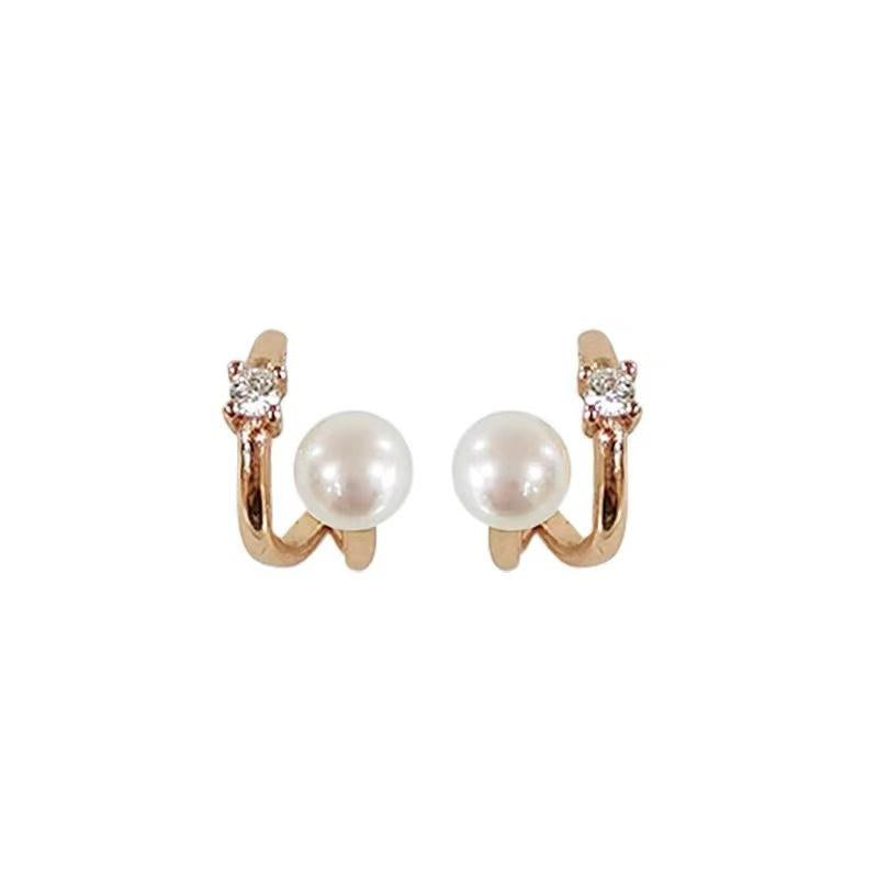 Pearl Non-Pierced Mosquito Coil Ear Clips for Women High-End Light Luxury Earrings New Model