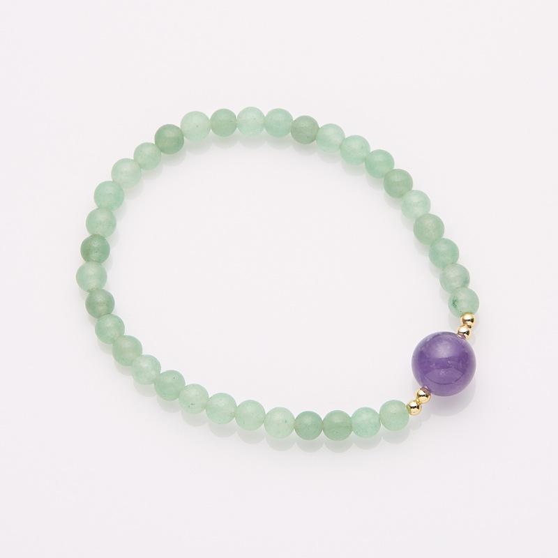 8mm Natural Amethyst Bracelet for Women Purple Lavender Amethyst High-end Bracelet