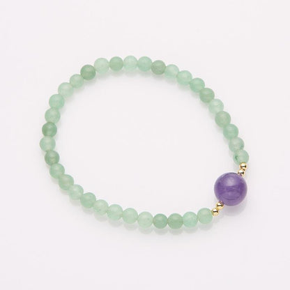 8mm Natural Amethyst Bracelet for Women Purple Lavender Amethyst High-end Bracelet