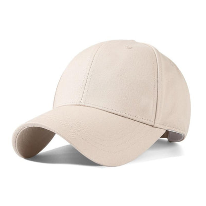 High-Quality Large Head Circumference Hat, Enlarged and Deepened, Spring and Summer Duckbill Cap for Women, Korean Style Baseball Cap with Wide Brim, Sunshade Hat