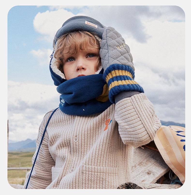 Fluffy Ear Protection Hat Children's Hat Autumn Winter Style Baby Lei Feng Hat Warm Anti-Static Boys Girls Class A