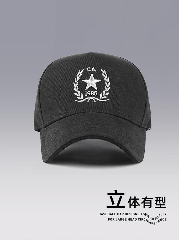 High Crown Hat for Men with Large Head Circumference, Face Slimming Hard Brim Baseball Cap for Outdoor Travel Sunshade