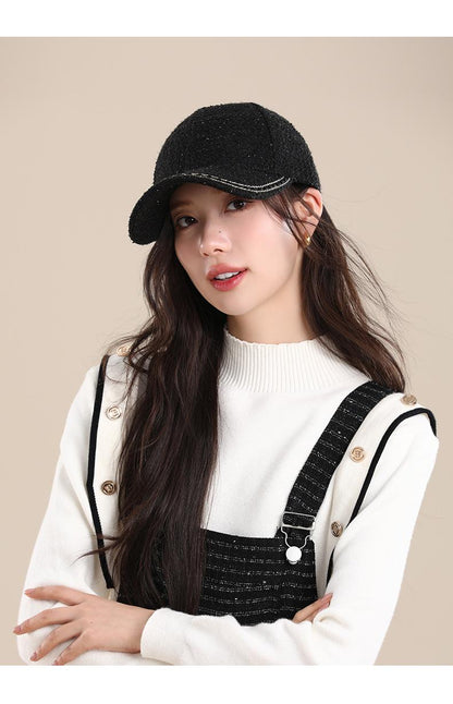 Classic Style Baseball Cap for Women Autumn and Winter Peaked Cap Korean Style Trendy All-Matching Hat Subnet Red Wind Makes Face Look Smaller
