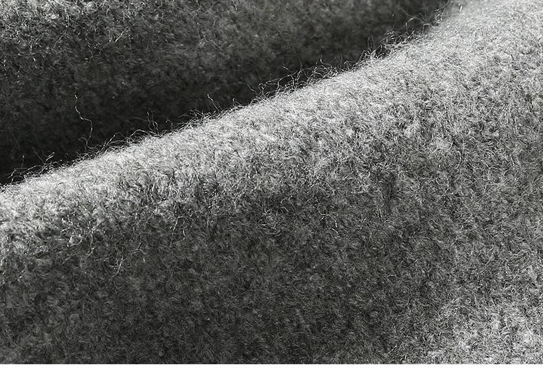 Winter Scarf Wool Blend Warm Neck Scarf Simple Versatile Shawl Cold-Proof Neck Warmer Scarf Unisex
