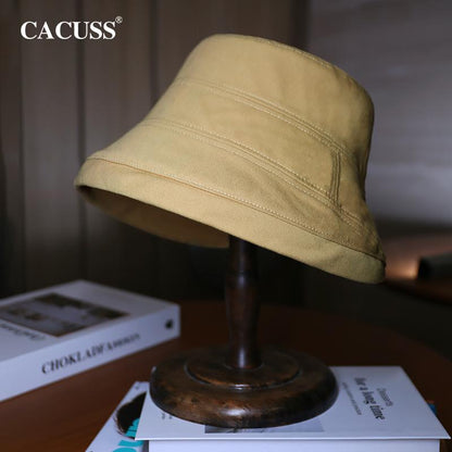 Sun Hat for Women Simple Versatile Fisherman Hat In Stock Japanese Style Large Head Circumference Sun Hat Korean Trendy Brand Wide Brim Hat