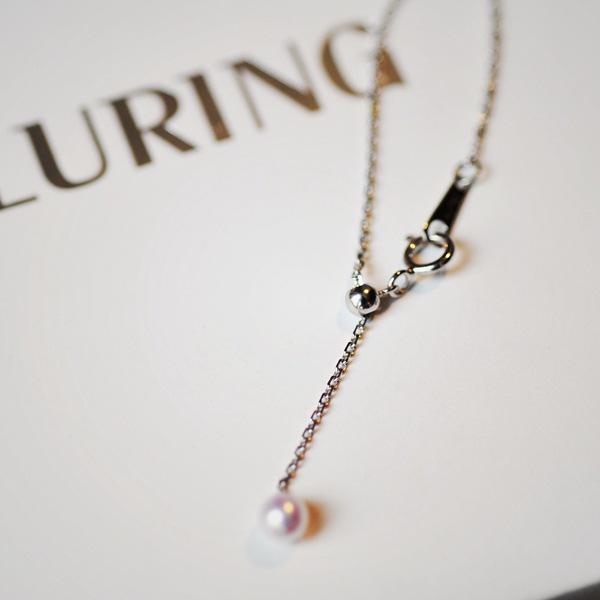 S925 Silver Plated 18K Gold Necklace Mini Pearl Pendant Collarbone Chain Adjustable Minimalist Versatile