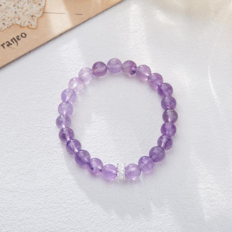 Nine Purple Fire Bracelet for Women Amethyst Purple Phantom Design Crystal Gemstone DIY Bracelet Collection