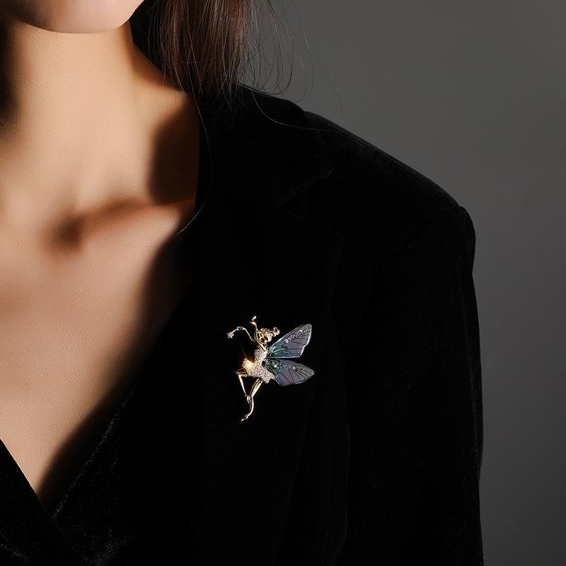 Sparkling Acrylic Transparent Wings Dragonfly Brooch Clothing Accessories Butterfly Corsage Bee Pin