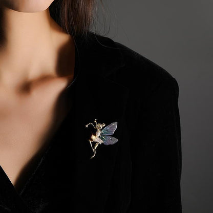 Sparkling Acrylic Transparent Wings Dragonfly Brooch Clothing Accessories Butterfly Corsage Bee Pin
