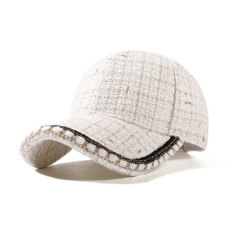 Classic Style Baseball Cap for Women Autumn and Winter Peaked Cap Korean Style Trendy All-Matching Hat Subnet Red Wind Makes Face Look Smaller