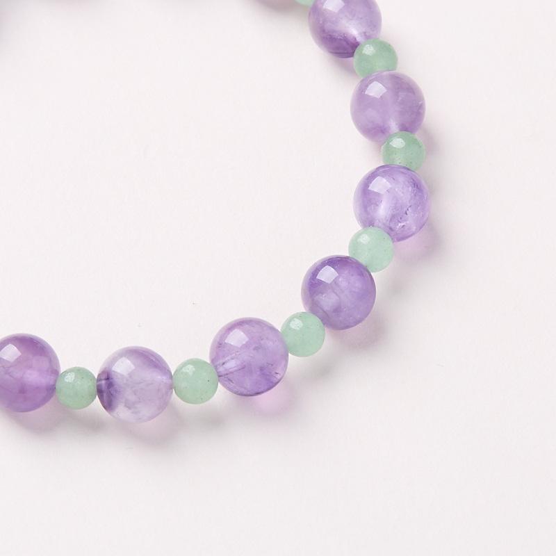 8mm Natural Amethyst Bracelet for Women Purple Lavender Amethyst High-end Bracelet
