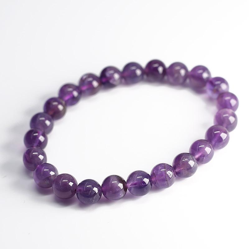 Natural Crystal Bracelet for Women Dreamy Amethyst Beaded DIY Purple Natural Gemstone Friendship Jewelry