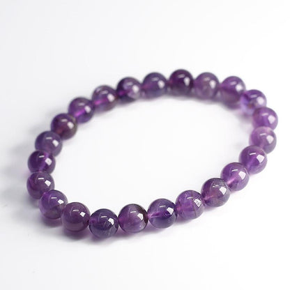 Natural Crystal Bracelet for Women Dreamy Amethyst Beaded DIY Purple Natural Gemstone Friendship Jewelry