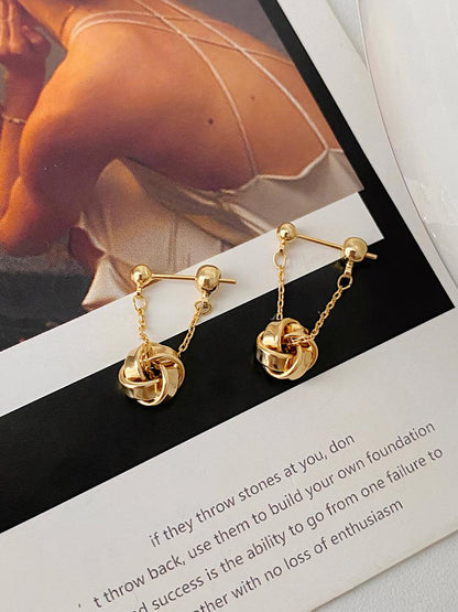 Tassel Unique French Niche Design High-end Ear Clip Earrings Autumn Winter Round Face Slimming Women New Ear Accessories