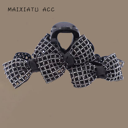 Oriental Pearl [Zhilan] Ancient Style French Korean Bow Elegant Hair Clip High-end Hair Accessory