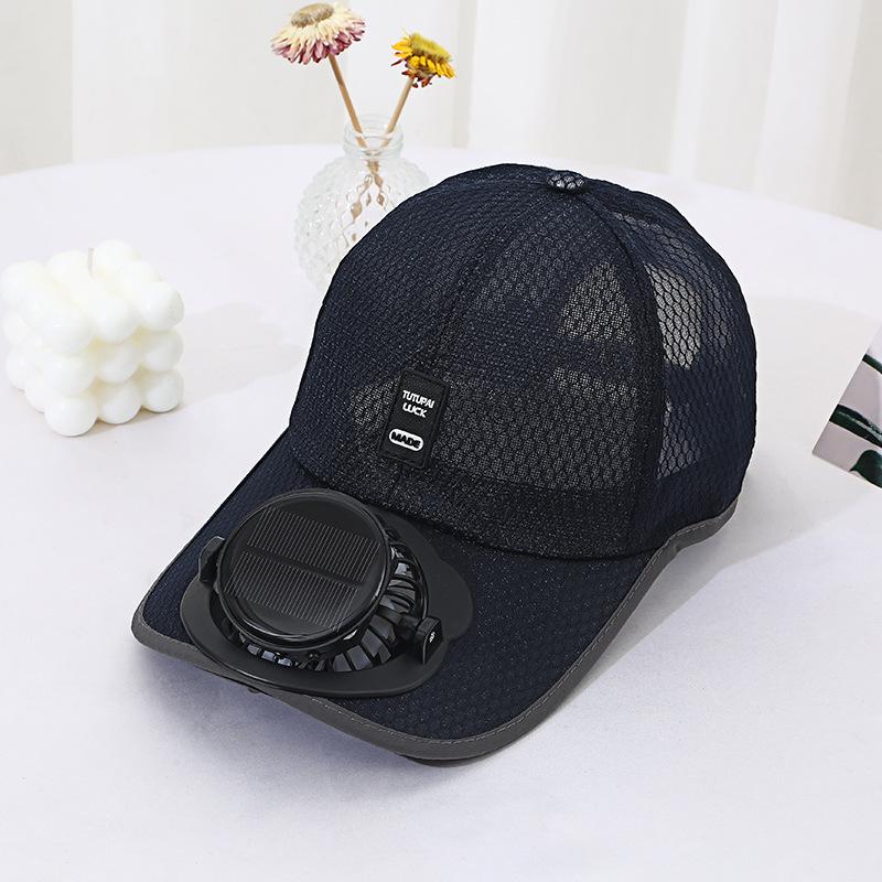 Summer New Breathable Mesh Hat Solar Charging Fan Hat Sunshade Sun Protection Outdoor Casual Unisex Adult