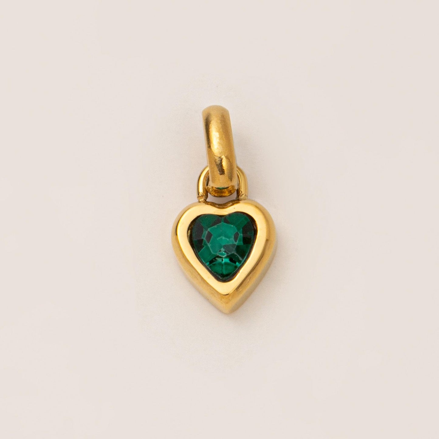 Titanium Steel Necklace Rectangular December Birthstone Pendant Colorful Zircon Clavicle Chain for Women Color Retention 18K Gold Plated Color Retention