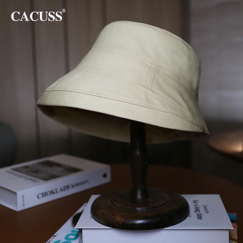Sun Hat for Women Simple Versatile Fisherman Hat In Stock Japanese Style Large Head Circumference Sun Hat Korean Trendy Brand Wide Brim Hat