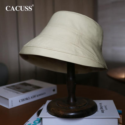 Sun Hat for Women Simple Versatile Fisherman Hat In Stock Japanese Style Large Head Circumference Sun Hat Korean Trendy Brand Wide Brim Hat