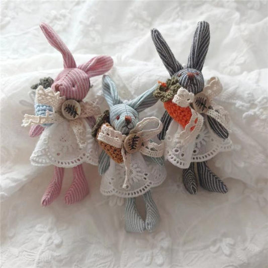Spring Summer Fabric Flower Brooch Japanese Style Fresh DIY Small Pendant Cute Bag Animal Accessories Hair Clip Accessories