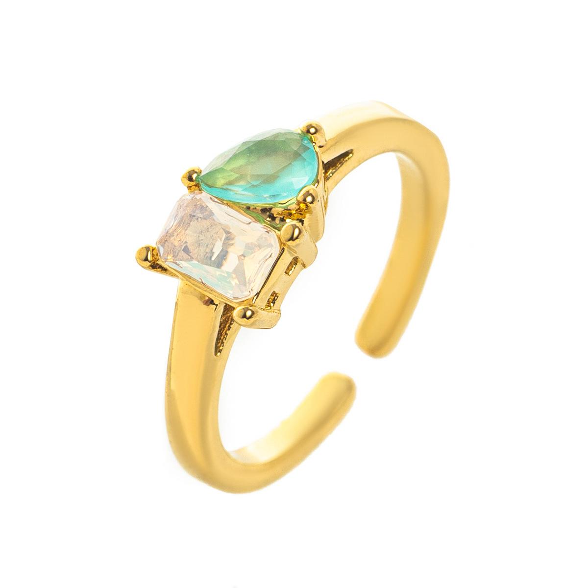 Titanium Steel Multicolor Zircon December Birthstone Ring Plain Band Ring December Birthstone Color Retention