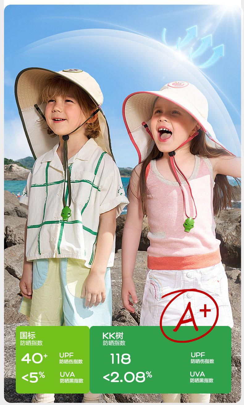 Children's Sun Hat Summer UV Protection Baby Sun Hat Boys Girls Sun Hat Wide Brim Sun Hat