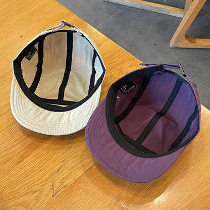 Spring, Summer, Autumn Outdoor Quick-Dry Baseball Cap Women's Japanese Short Brim Baseball Hat Men and Women Street Soft Brim Five-Piece Sun Hat