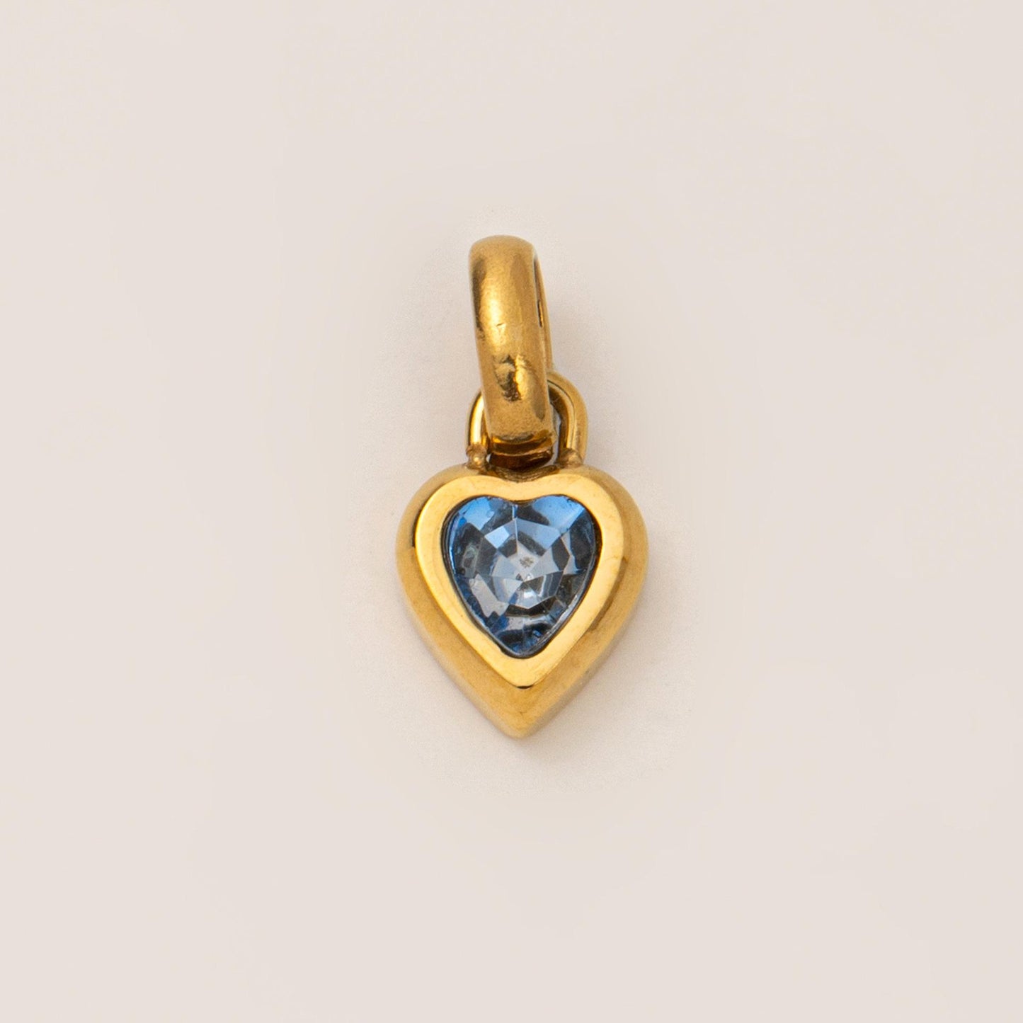 Titanium Steel Necklace Rectangular December Birthstone Pendant Colorful Zircon Clavicle Chain for Women Color Retention 18K Gold Plated Color Retention