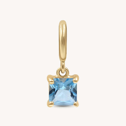 In Stock Classic Elements DIY December Birthstone Zircon Pendant for Women Mother's Day Color Retention Vacuum Furnace Plated 18K Gold