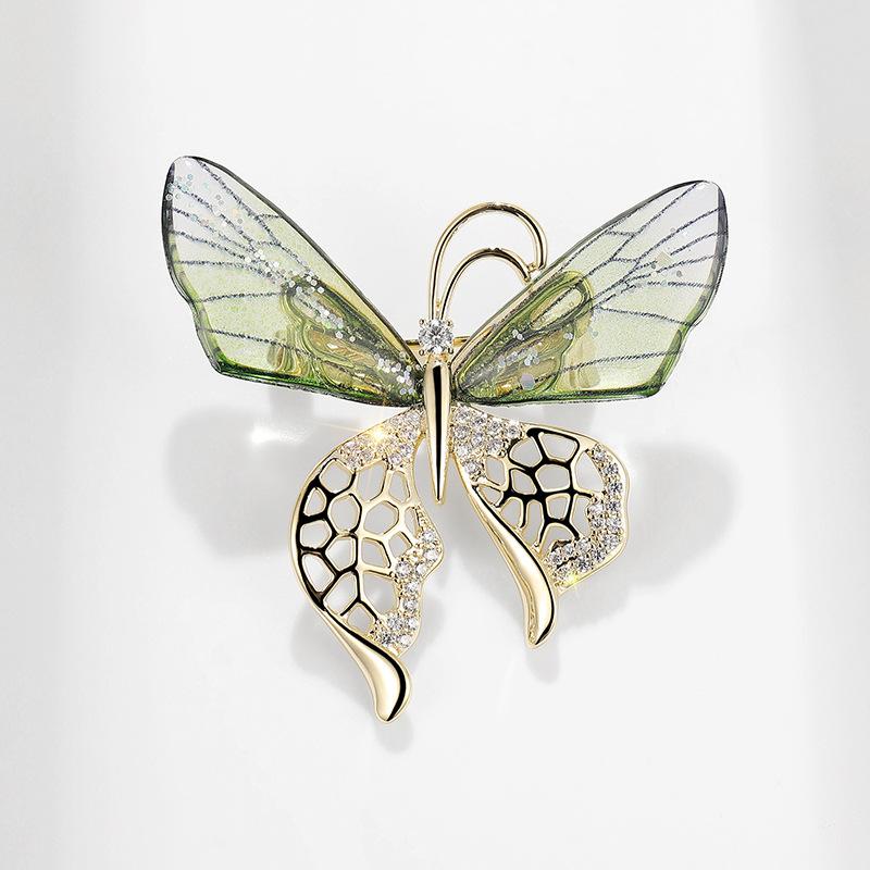 Sparkling Acrylic Transparent Wings Dragonfly Brooch Clothing Accessories Butterfly Corsage Bee Pin