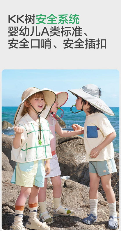 Children's Sun Hat Summer UV Protection Baby Sun Hat Boys Girls Sun Hat Wide Brim Sun Hat