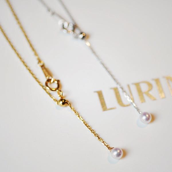 S925 Silver Plated 18K Gold Necklace Mini Pearl Pendant Collarbone Chain Adjustable Minimalist Versatile