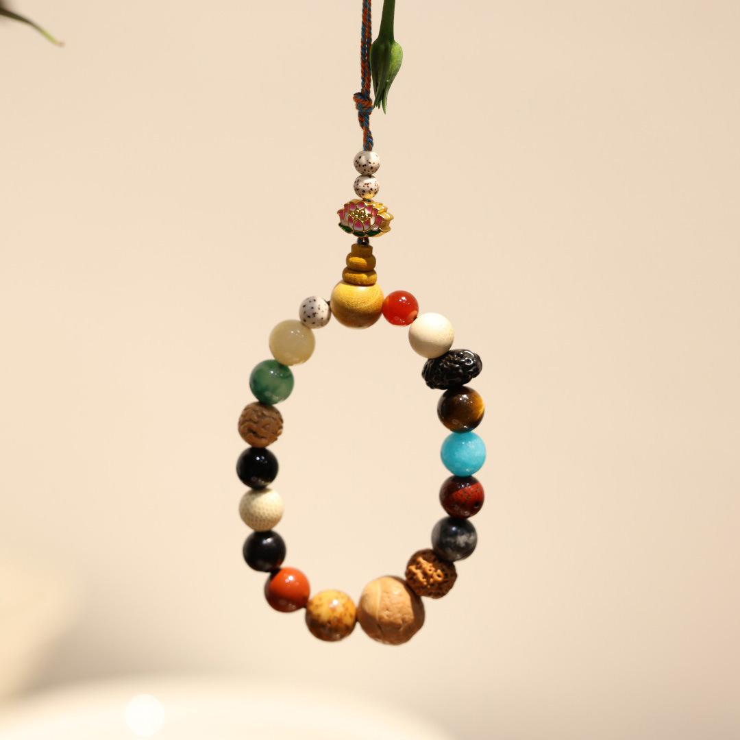 18 Bodhi Beads Bracelet Eighteen Beads Prayer Beads Bodhi Bracelet String Beads Bodhi Prayer Beads Temple Offering Souvenir