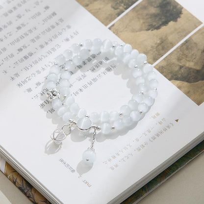 Cat's Eye Stone Bracelet for Women, Temple Style Bracelet, Hangzhou Proxy, Xiaohongshu Internet Celebrity Style, National Style Bracelet