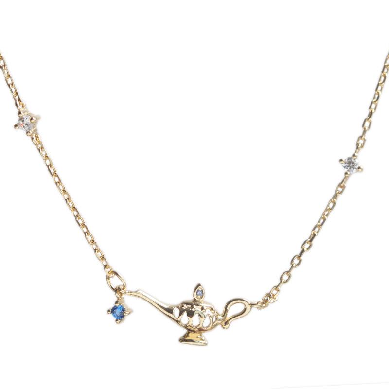 Three Wishes~S925 Sterling Silver Plated 14K Gold Little Magic Lamp Double Layer Bracelet for Women Simple Versatile Elegant Fairy Hand Jewelry