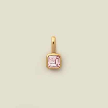 Titanium Steel Color Retention Colorful 12 Birthstone Pendant DIY Accessories Women Twelve Birthstone Cubic Zirconia Pendant Clavicle