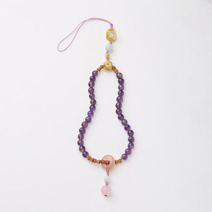 Nine Purple Fire Bracelet for Women Amethyst Purple Phantom Design Crystal Gemstone DIY Bracelet Collection