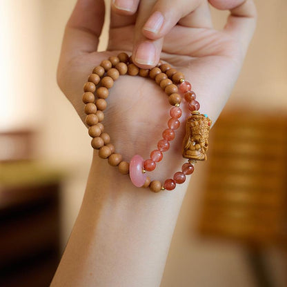 Natural Blue Water Jade Bracelet for Women Zakira Ram New Chinese Style Double Circle Bracelet Zakira Empress Tibetan Style Bracelet