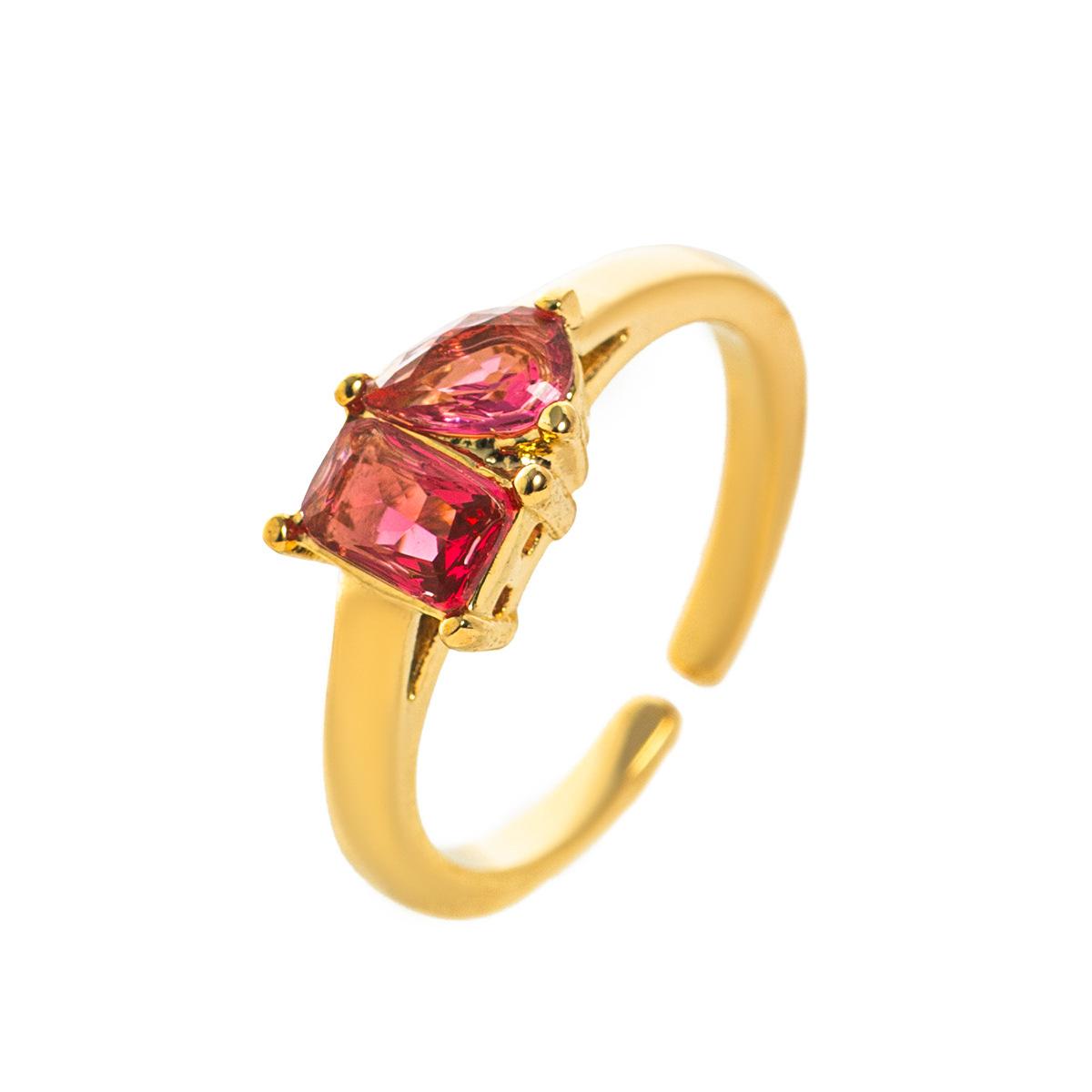 Titanium Steel Multicolor Zircon December Birthstone Ring Plain Band Ring December Birthstone Color Retention