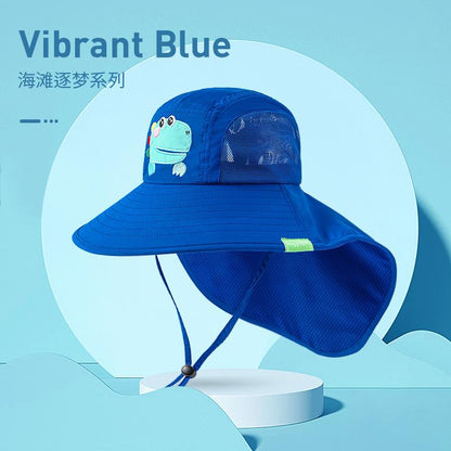 Children's Sun Hat UV Protection Baby Sunshade Sun Hat Boys Girls Summer Beach Hat Wide Brim