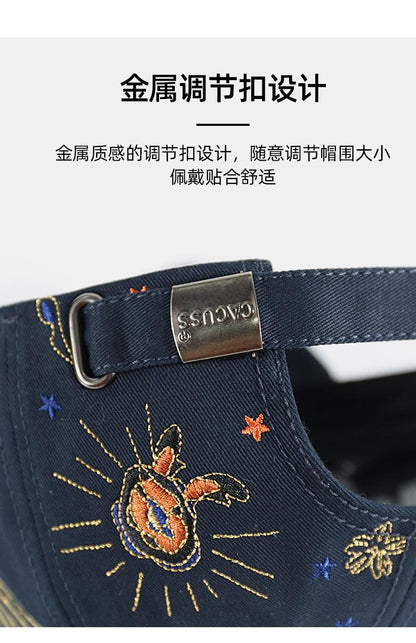 New Baseball Cap for Women In Stock Trendy Brand Korean Version Chinese Style 3D Embroidery Duckbill Cap Casual Versatile Sun Hat