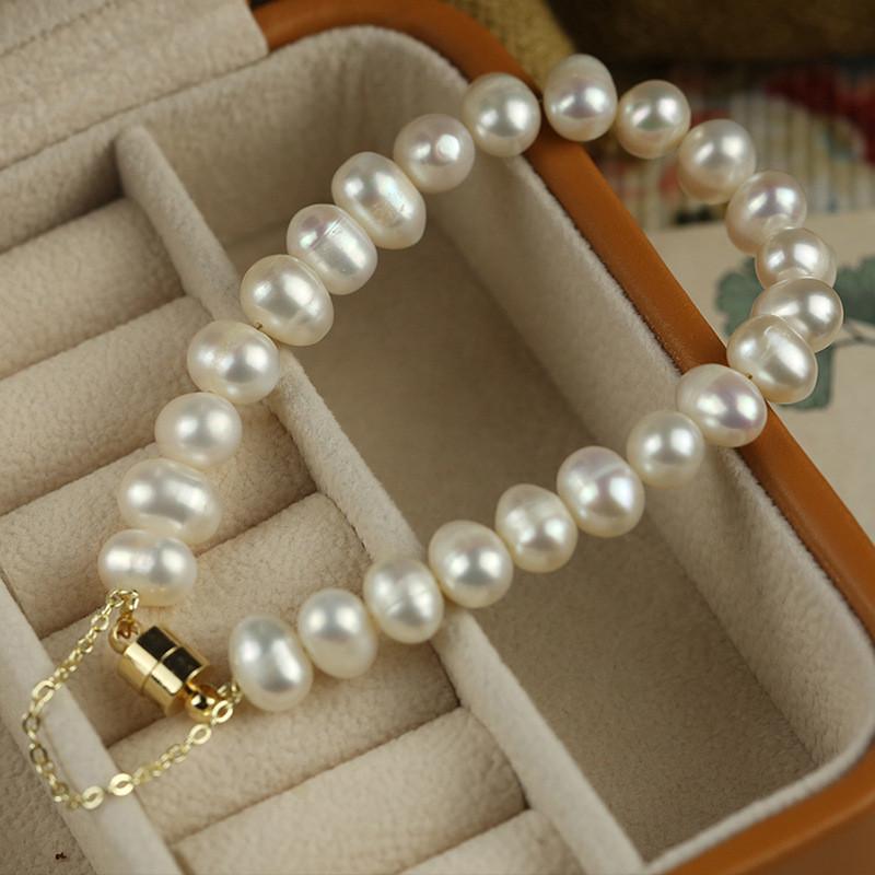 Australian White Pearl Bracelet Beads for Women Versatile Accessories New Chinese Style Niche High-end Light Luxury Fresh