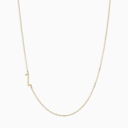 Titanium Steel High Color Retention 26 Letters Capital Initial Necklace for Women Clavicle Chain Gold Plated
