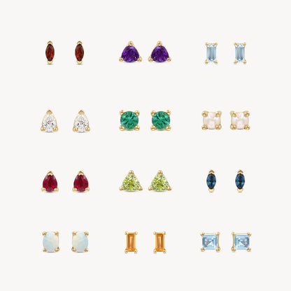 In Stock Classic Elements DIY December Birthstone Zircon Pendant for Women Mother's Day Color Retention Vacuum Furnace Plated 18K Gold