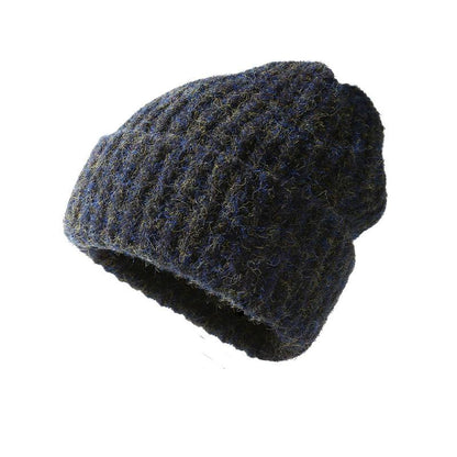 Autumn Winter Knitted Hat for Women Korean Fashion Slouchy Beanie Large Head Circumference Warm Knitted Hat Trendy Cold Hat