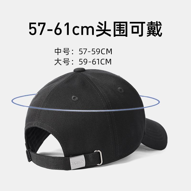 High Crown Hat for Men with Large Head Circumference, Face Slimming Hard Brim Baseball Cap for Outdoor Travel Sunshade